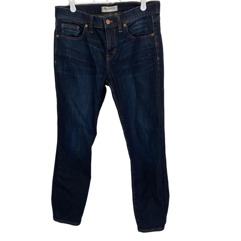Madewell Denim Skinny Skinny Crop Blue Dark Wash Jeans Sz 29
